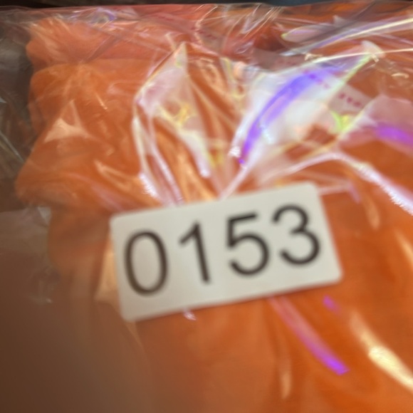 NOEL Dress 2X Orange Cutout Midi Dress Linen Blend Bow Front Smocked Back - Picture 7 of 7